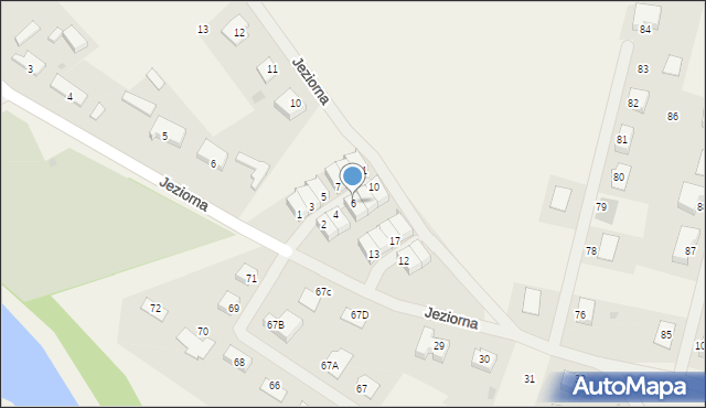 Kunowice, Osiedle Grafitowe, 6, mapa Kunowice