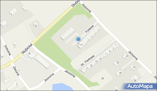 Kunowice, Osiedle Polesie, 12, mapa Kunowice