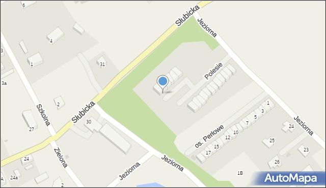 Kunowice, Osiedle Polesie, 13, mapa Kunowice