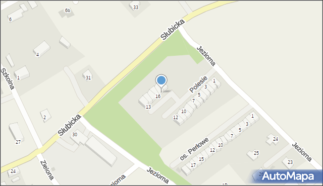 Kunowice, Osiedle Polesie, 17, mapa Kunowice