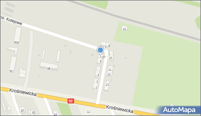 Kutno, Osiedle Kolejowe, 6, mapa Kutno