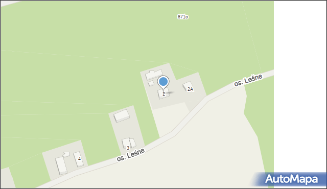 Kuźnica Czarnkowska, Osiedle Leśne, 2, mapa Kuźnica Czarnkowska