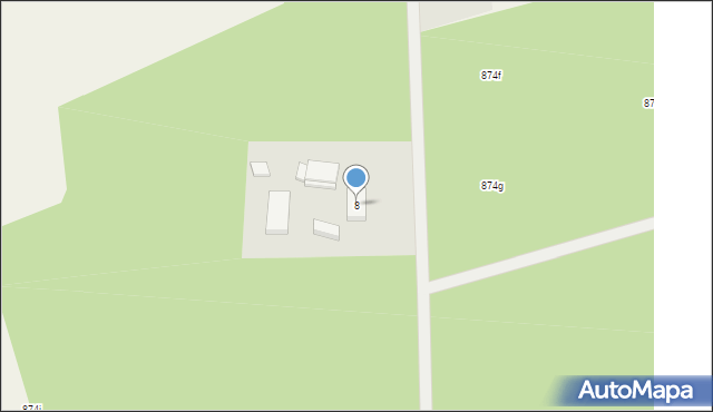 Kuźnica Czarnkowska, Osiedle Leśne, 8, mapa Kuźnica Czarnkowska