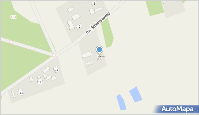 Kuźnica Czarnkowska, Osiedle Śmietankowo, 10, mapa Kuźnica Czarnkowska