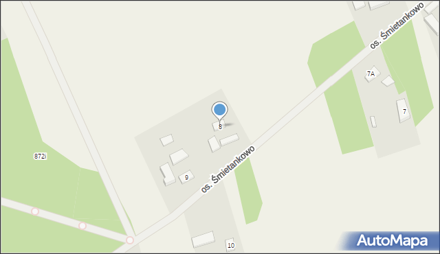 Kuźnica Czarnkowska, Osiedle Śmietankowo, 8, mapa Kuźnica Czarnkowska