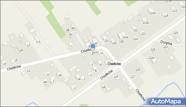 Łączna, Osełków, 10, mapa Łączna