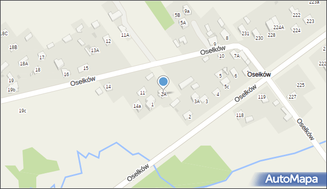 Łączna, Osełków, 2A, mapa Łączna