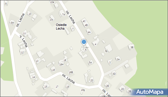 Łagów, Osiedle Lecha, 6, mapa Łagów