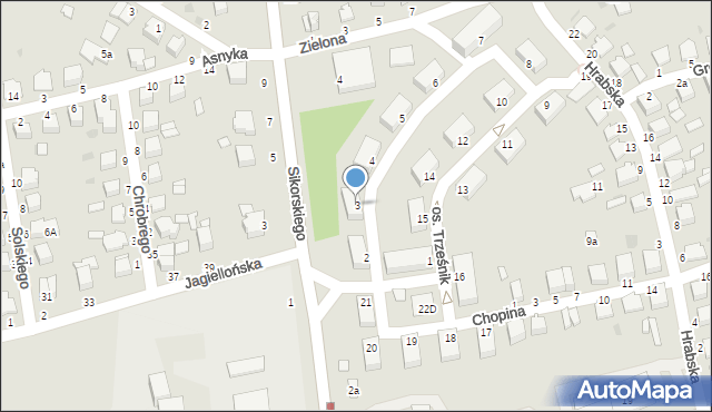 Łańcut, Osiedle Trześnik, 3, mapa Łańcut