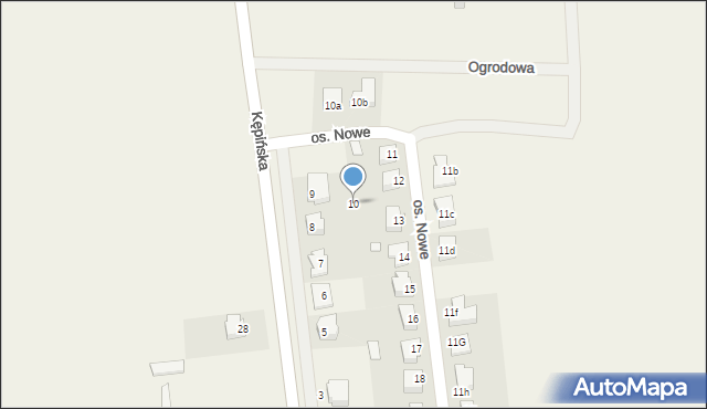 Laski, Osiedle Nowe, 10, mapa Laski