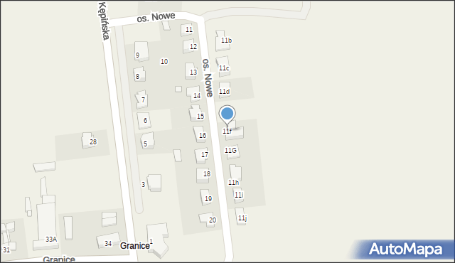 Laski, Osiedle Nowe, 11f, mapa Laski
