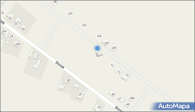 Laski, Osiedle Nowe, 74, mapa Laski