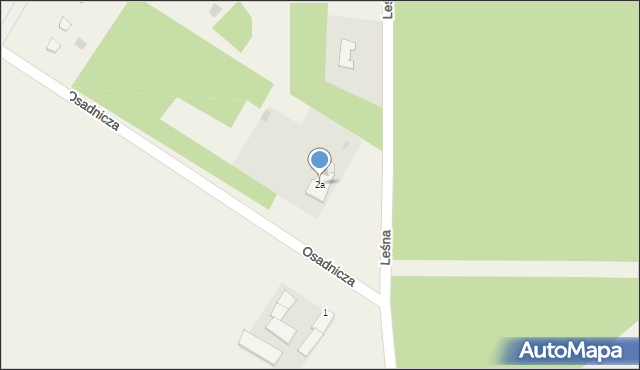 Laskowice, Osadnicza, 2a, mapa Laskowice