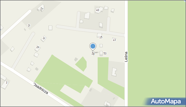 Laskowice, Osadnicza, 2g, mapa Laskowice
