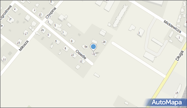 Laskowice, Osiedle, 11, mapa Laskowice