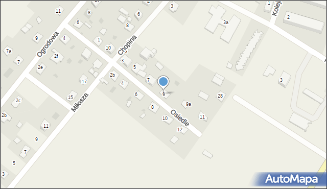 Laskowice, Osiedle, 9, mapa Laskowice