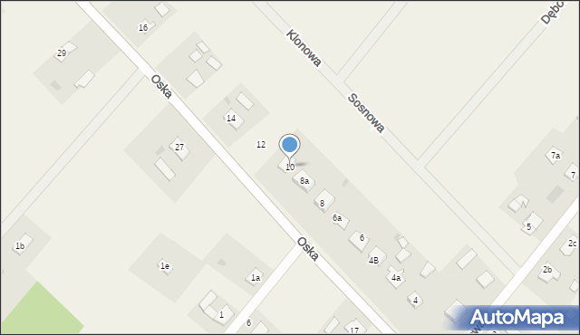 Laskowice, Oska, 10, mapa Laskowice