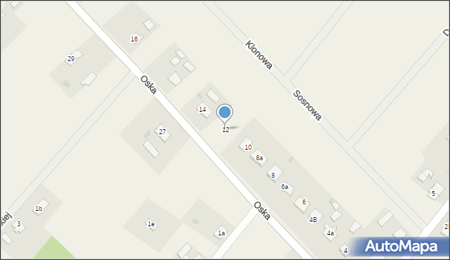 Laskowice, Oska, 12, mapa Laskowice