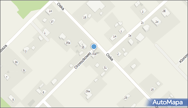 Laskowice, Oska, 31a, mapa Laskowice