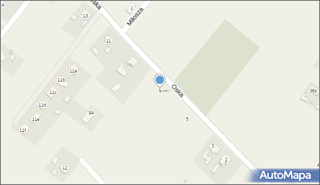 Laskowice, Oska, 7, mapa Laskowice