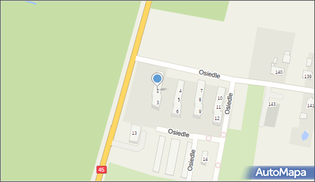 Lasowice Wielkie, Osiedle, 2, mapa Lasowice Wielkie