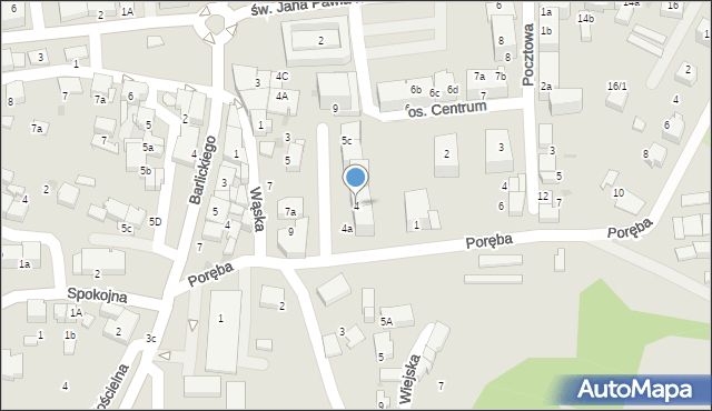 Łaziska Górne, Osiedle Centrum, 4, mapa Łaziska Górne