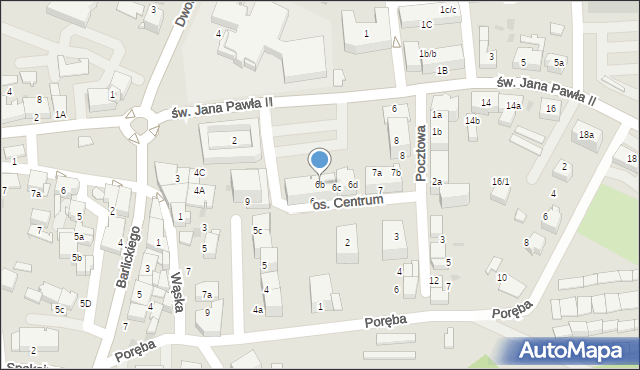 Łaziska Górne, Osiedle Centrum, 6b, mapa Łaziska Górne