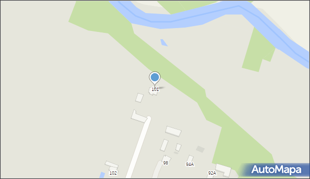 Łęczna, Osiedle Kolonia Trębaczów, 101, mapa Łęczna
