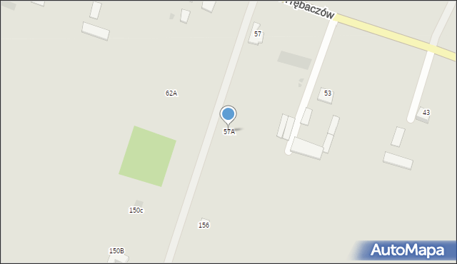 Łęczna, Osiedle Kolonia Trębaczów, 57A, mapa Łęczna