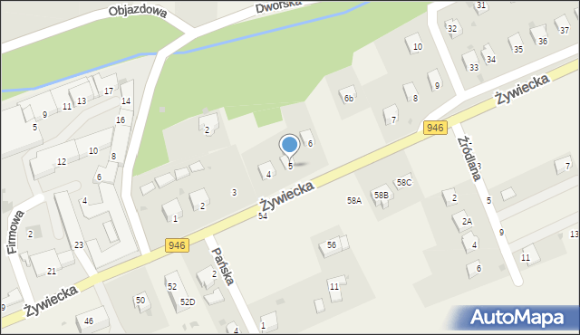 Łękawica, Osiedle Alaska, 5, mapa Łękawica