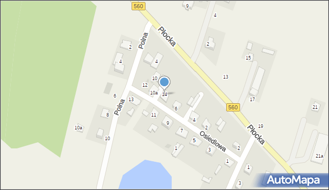 Lelice, Osiedlowa, 14, mapa Lelice