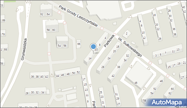 Leszno, Osiedle Sułkowskiego Józefa, 12, mapa Leszno