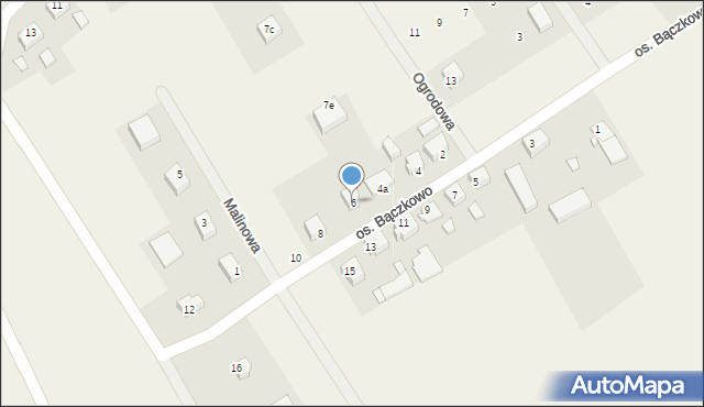 Lichnowy, Osiedle Bączkowo, 6, mapa Lichnowy