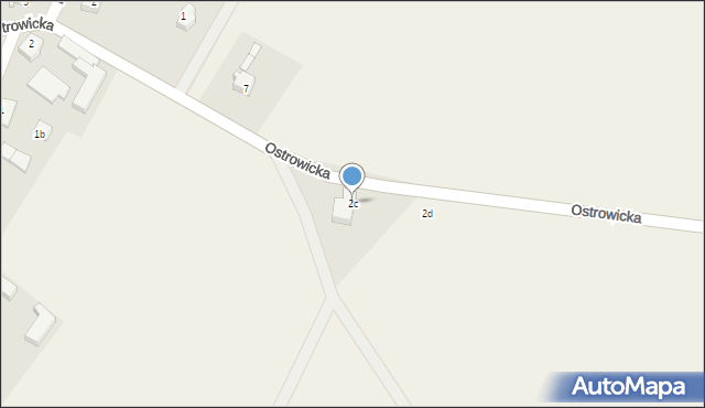 Lichnowy, Ostrowicka, 2c, mapa Lichnowy