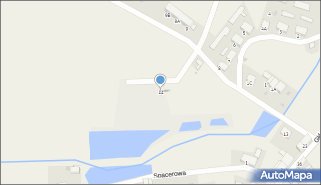 Lipinki Łużyckie, Osiedle Łużyckie, 14, mapa Lipinki Łużyckie