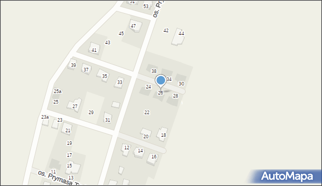 Lipno, Osiedle Prymasa Tysiąclecia, 26, mapa Lipno