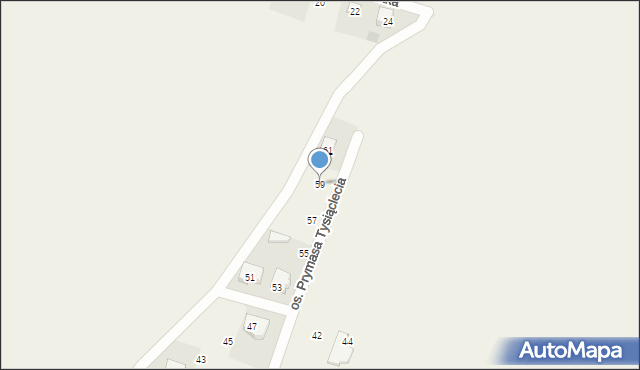 Lipno, Osiedle Prymasa Tysiąclecia, 59, mapa Lipno