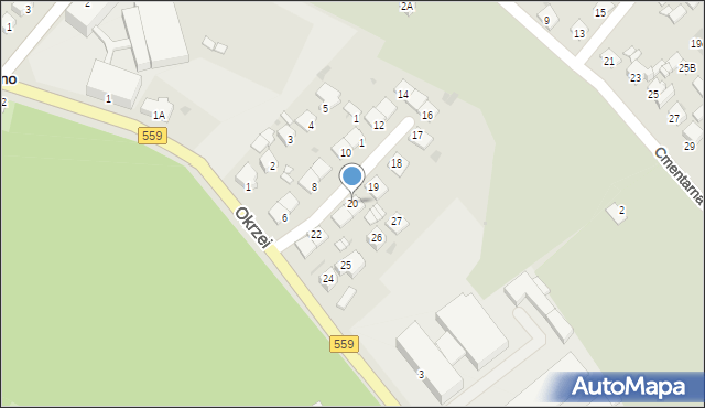 Lipno, Osiedle Skłodowskiej-Curie Marii, 20, mapa Lipno