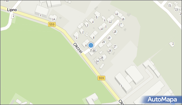 Lipno, Osiedle Skłodowskiej-Curie Marii, 23, mapa Lipno