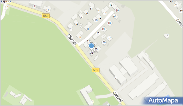 Lipno, Osiedle Skłodowskiej-Curie Marii, 24, mapa Lipno