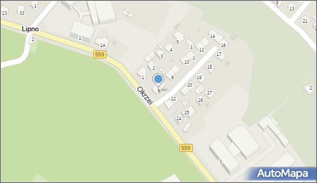 Lipno, Osiedle Skłodowskiej-Curie Marii, 6, mapa Lipno