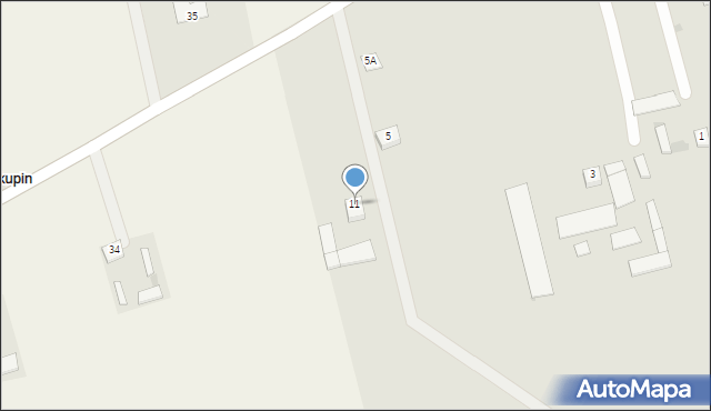 Lipno, Ośmiałowska, 11, mapa Lipno