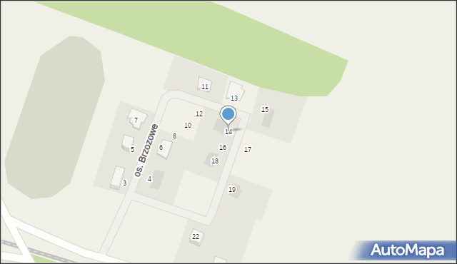 Lniano, Osiedle Brzozowe, 14, mapa Lniano