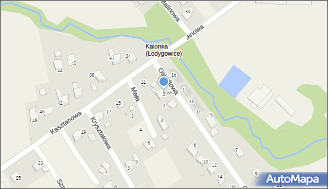 Łodygowice, Osiedlowa, 2/1, mapa Łodygowice