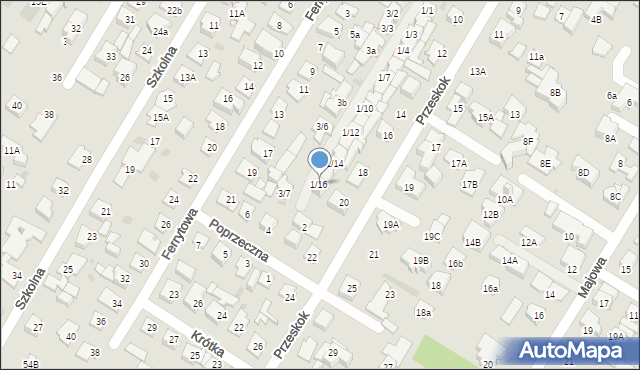 Łomianki, Osiedlowa, 1/16, mapa Łomianki