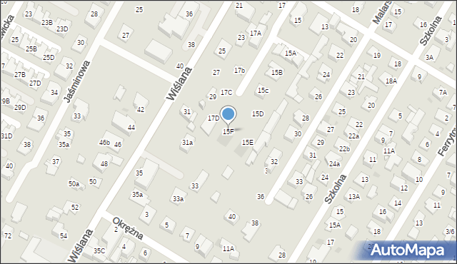 Łomianki, Osiedlowa, 15F, mapa Łomianki