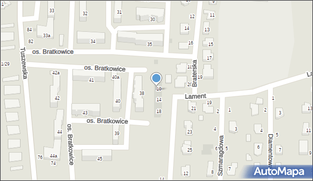 Łowicz, Osiedle Bratkowice, 38c, mapa Łowicza