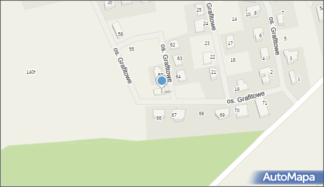 Lubieszów, Osiedle Grafitowe, 53, mapa Lubieszów