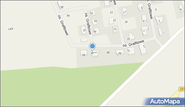 Lubieszów, Osiedle Grafitowe, 67, mapa Lubieszów
