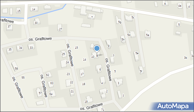 Lubieszów, Osiedle Grafitowe, 8, mapa Lubieszów
